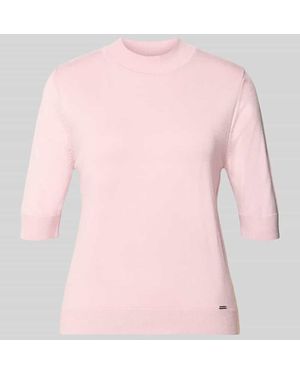 MORE&MORE Strickpullover aus Viskose-Mix - Pink
