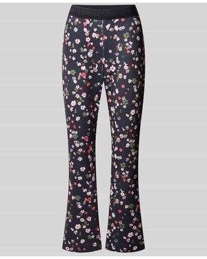 Marc Cain Flared Fit Leggins in verkürzter Passform - Blau