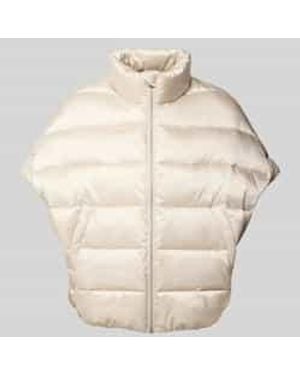 Milano Italy Bodywarmer Met Opstaande Kraag - Naturel