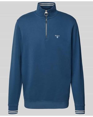 Barbour Slim Fit Sweatshirt aus reiner Baumwolle Modell 'ROSFORD' - Blau