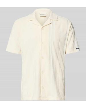 Tom Tailor Regular Fit Freizeithemd in Frottee-Optik - Natur