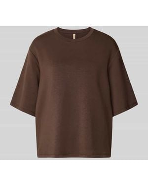 Soya Concept Sweatshirt mit 1/2-Arm Modell 'BANU 231' - Braun