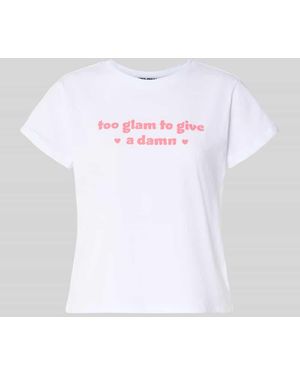 Review T-Shirt mit Statement-Print und Rundhalsausschnitt - Weiß