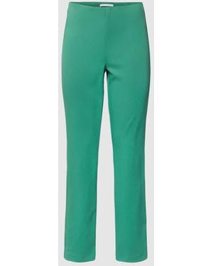 M·a·c Stoffhose mit Teilungsnaht Modell 'Anna' - Grün