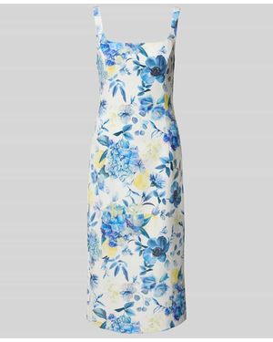VM VERA MONT Cocktailkleid mit Karree-Ausschnitt - Blau