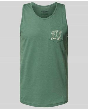 Blend Tanktop mit Brusttasche Modell 'UERIK' - Grün