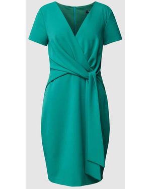 Paradi Knielanges Cocktailkleid mit Bindegürtel - Grün