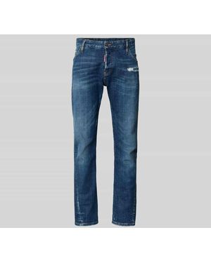 DSquared² Slim Fit Jeans aus Baumwoll-Mix - Blau
