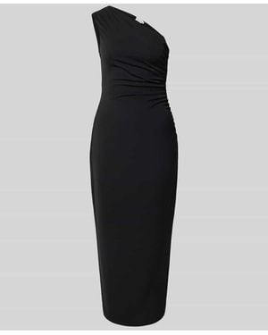 Jake*s Eng anliegendes Cocktailkleid mit One-Shoulder - Schwarz