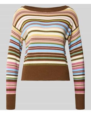 Weekend by Maxmara Loose Fit Pullover aus reiner Baumwolle Modell 'ZINNIA' - Mehrfarbig