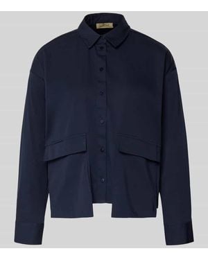 Smith & Soul Regular Fit Bluse mit Pattentaschen - Blau