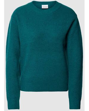 comma casual identity Strickpullover Mit Rundhalsausschnitt - Grün