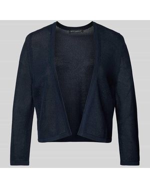 Betty Barclay Cropped Cardigan in semitransparentem Design - Blau
