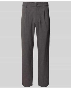 Marc O' Polo Regular Fit Schmale Hose mit Viskose-Anteil - Grau