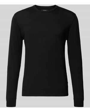 Matíníque Strickpullover mit gerippten Abschlüssen Modell 'Margrate' - Schwarz