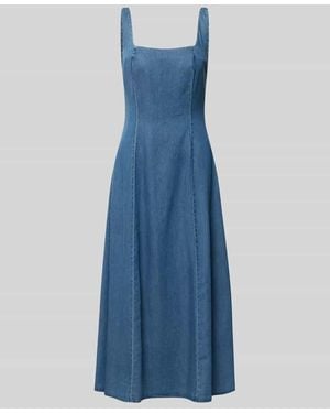 Jake*s Tailliertes Freizeitkleid aus Lyocell-Baumwoll-Mix Modell 'D076-ParisDress' - Blau