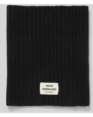 Mads Nørgaard Loop-Schal aus Schurwoll-Mix Modell 'Tosca' - Schwarz
