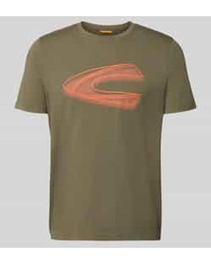 Camel Active Regular Fit T-Shirt Van Puur Katoen - Groen