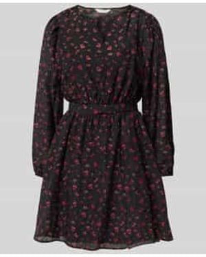 MSCH Copenhagen Mini-Jurk Van Een Mix Van Viscose En Elastaan, Model 'Nancy' - Zwart