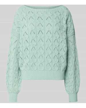 ONLY Relaxed Fit Pullover aus Baumwoll-Mix Modell 'BRYNN' - Grün