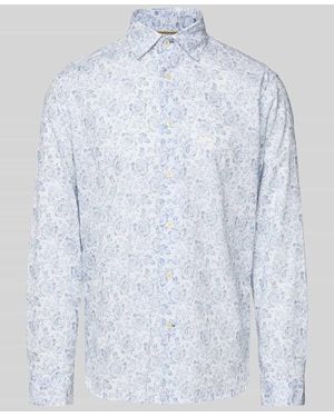 FIL NOIR Regular Fit Business-Hemd mit Kentkragen Modell 'ROMA' - Blau