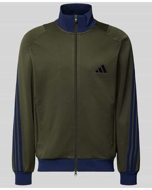 adidas Sweatjacke mit Reißverschlusstaschen - Grün