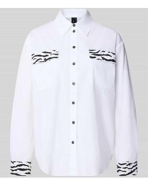 Marc Cain Hemdbluse mit Knopfleiste - Weiß