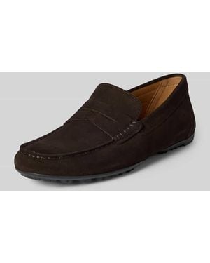 Geox Loafers aus Leder Modell 'KOSMOPOLIS RIP' - Braun