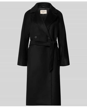 Weekend by Maxmara Regular Fit Mantel aus reiner Schurwolle Modell 'RESINA' - Schwarz