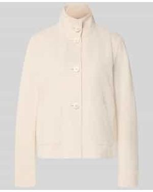 White Label Regular Fit Jack Met Opstaande Kraag - Naturel