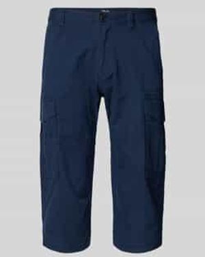 S.oliver Relaxed Fit Bermuda Van Katoenmix - Blauw