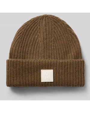 ARMEDANGELS Mütze aus reiner Wolle Modell 'ICONIC Å WOOL' - Braun