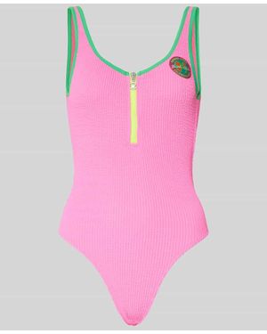 Banana Moon Badeanzug mit Stretch-Anteil Modell 'SMAK POPMIX' - Pink
