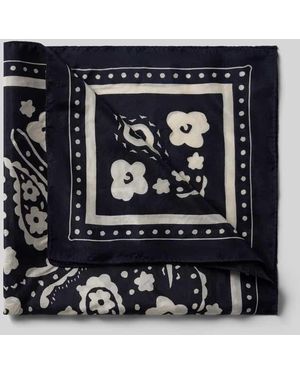 Stefanel Seidentuch im Allover-Look Modell 'FOULARD POIS' - Blau