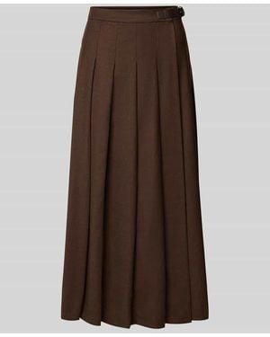 Weekend by Maxmara Ausgestellter Wickelrock aus Schurwoll-Mix Modell 'FASTOSO' - Braun