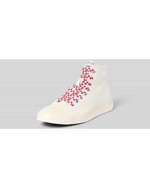 KENZO High-Top-Sneaker mit Label-Patch - Weiß