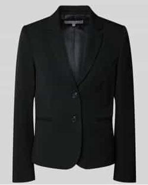 christian berg Blazer Met Strookzakken En Reverskraag - Zwart