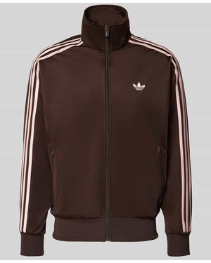 adidas Originals Trainingsjacke mit Stehkragen - Braun