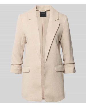 Vero Moda Regular Fit Longblazer mit Viskose-Anteil Modell 'FRIDA' - Natur