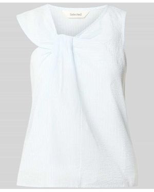 SELECTED Regular Fit Blusentop aus reiner Baumwolle Modell 'HANNAH' - Weiß