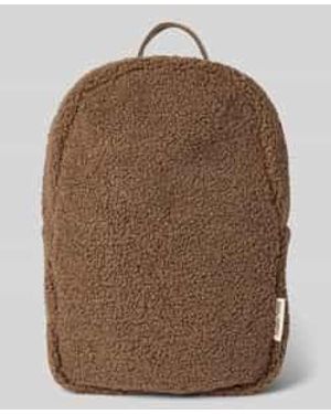 Studio Noos Rugzak Met Labeldetail - Bruin