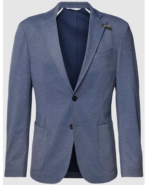 Baldessarini Slim Fit 2-Knopfsakko Mit Anstecknadel Modell 'Seba' - Blau