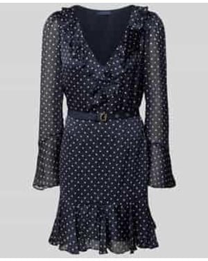 Guess Mini-Jurk Met Ruches - Blauw