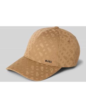 BOSS Basecap mit Strukturmuster - Natur