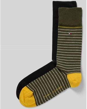 Tommy Hilfiger Socken aus Baumwoll-Mix im 2er-Pack - Grün