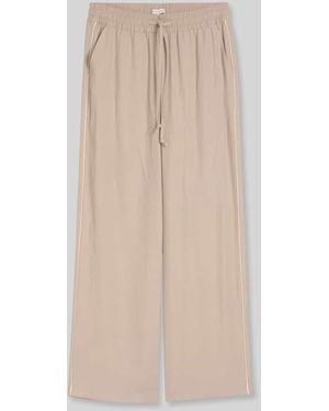 Tom Tailor Wide Leg Hose mit Tunnelzug - Natur