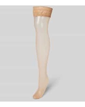 FALKE Stay-ups Met Kant - Wit