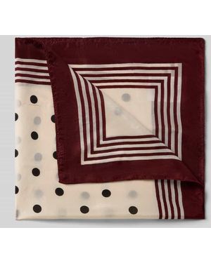 Stefanel Seidentuch im Allover-Look Modell 'FOULARD POIS' - Rot