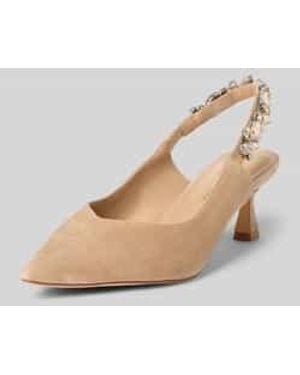 Alma En Pena. Pumps Met Siersteentjes - Naturel
