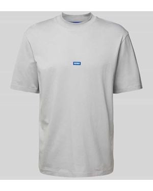 HUGO T-Shirt Mit Label-Patch Modell 'Nieros' - Grau